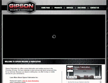 Tablet Screenshot of gipsonfabrication.com